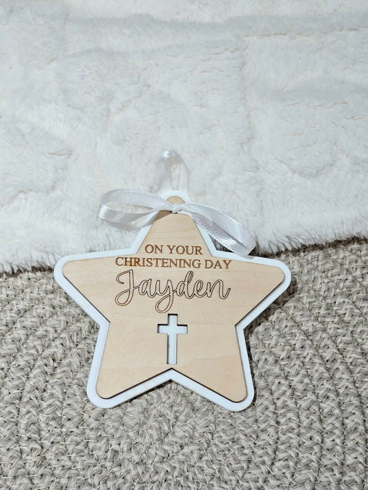 Personalised Christening/Baptism/Holy Communion Star