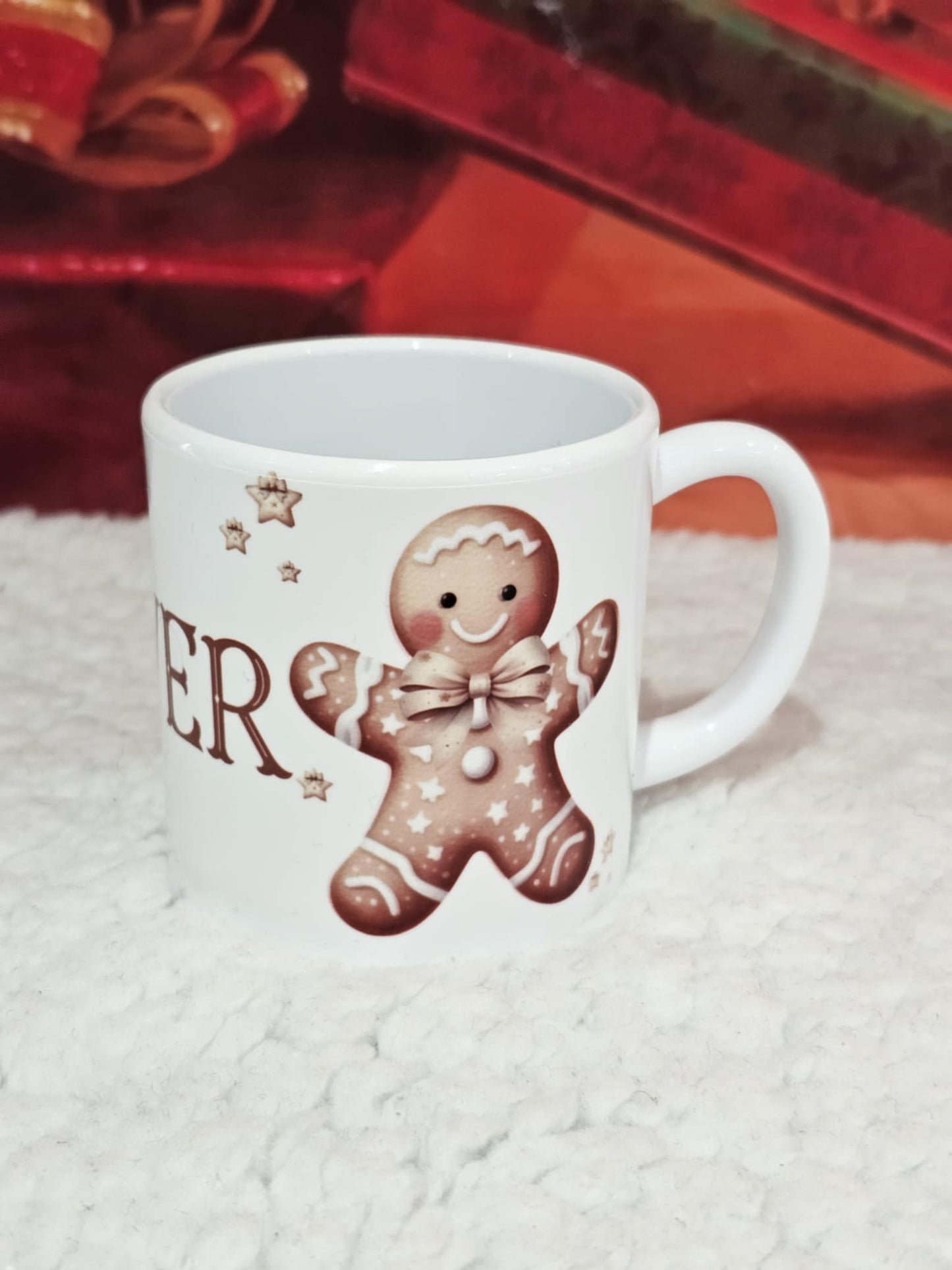 Personalised Christmas Gingerbread Family Mug