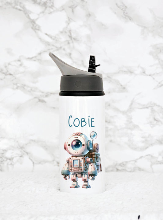 Personalised Space Robot Water Bottle