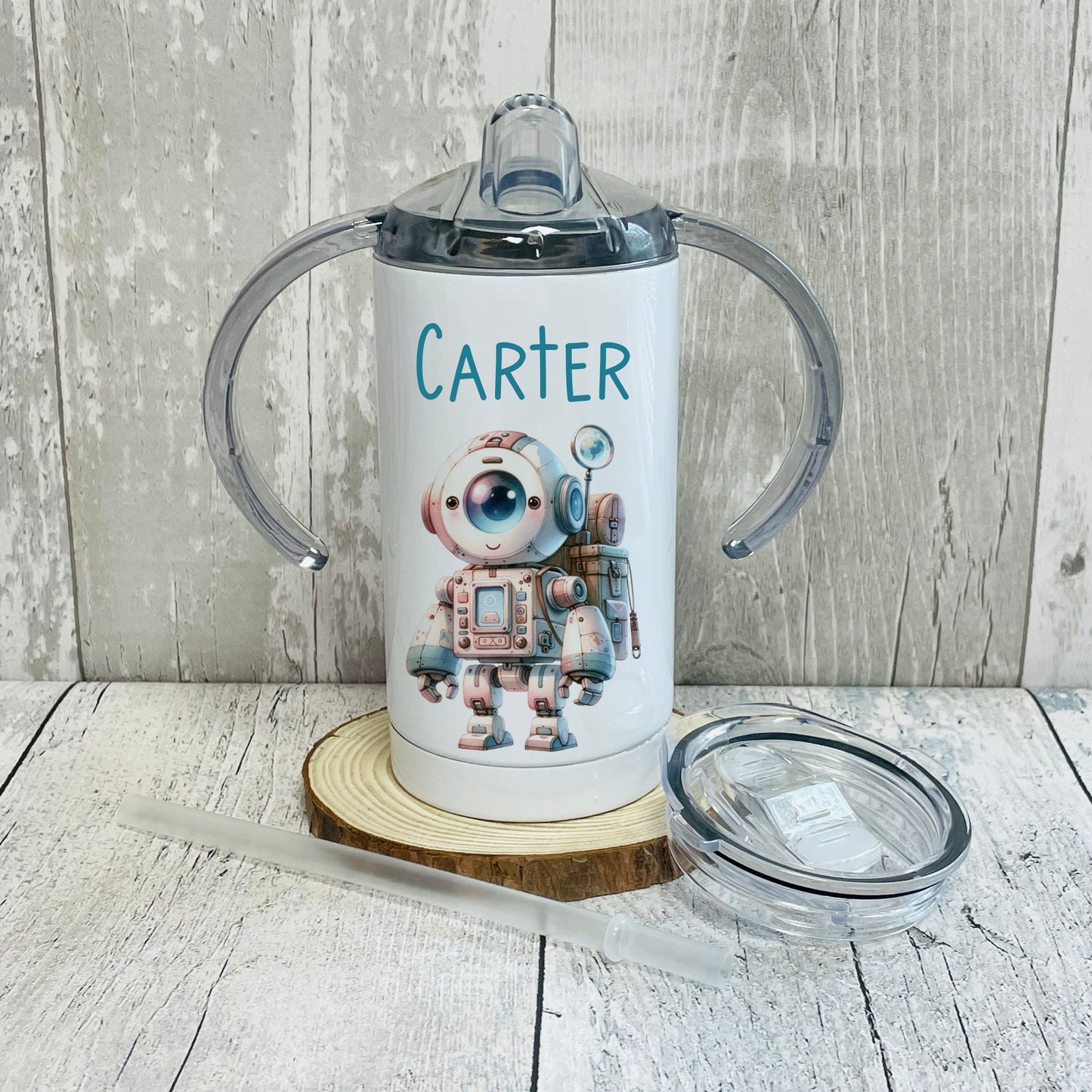 Personalised Astronaut Robot Sippy Cup