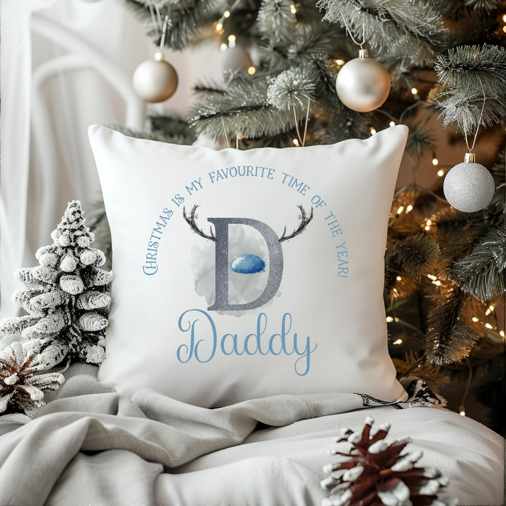 Personalised Initial Christmas Cushion