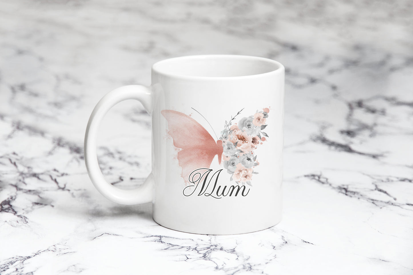 Floral Butterfly Mug