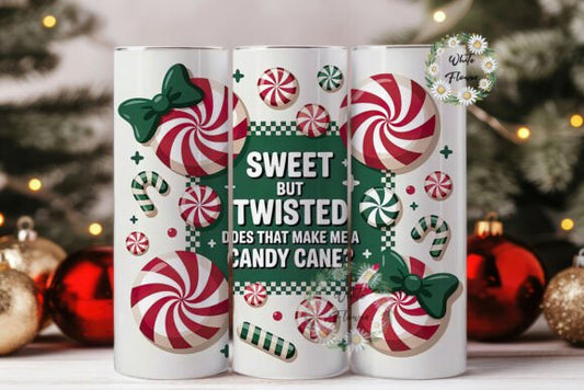 Sweet but Twisted Candy Cane Tumbler