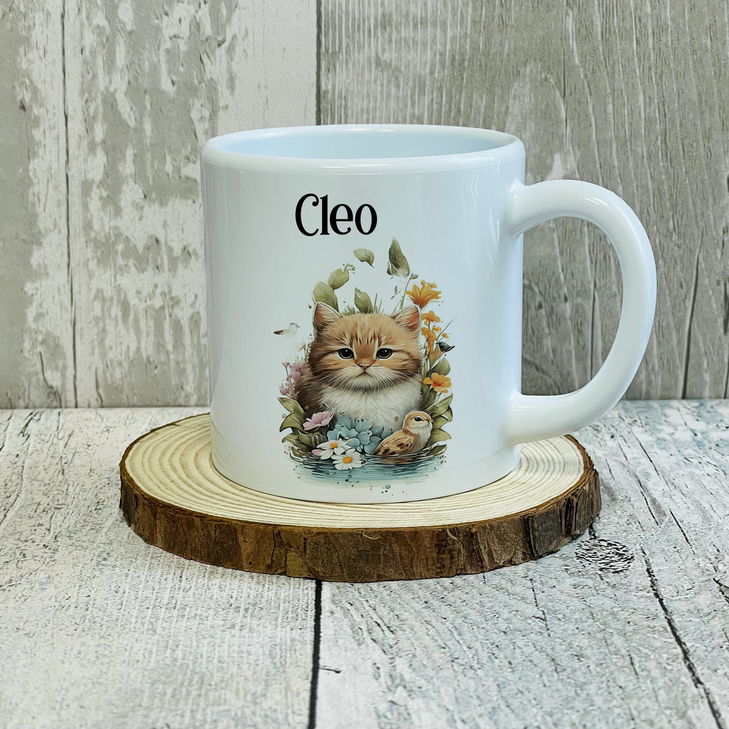 Personalised Animal 6oz Polymer Kids Mug