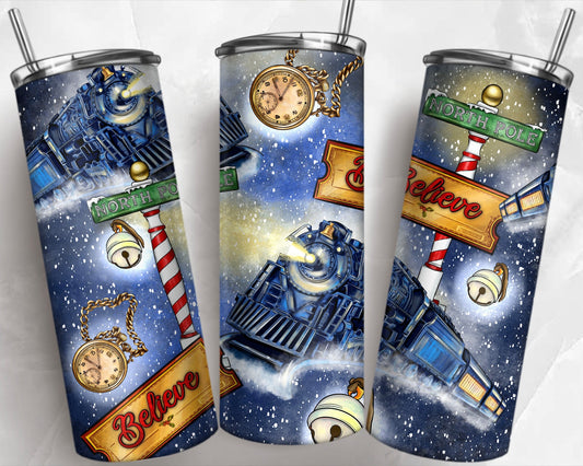 Christmas Train North Pole Express Tumbler