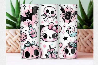 Cute Halloween Tumblers 3 Design Options