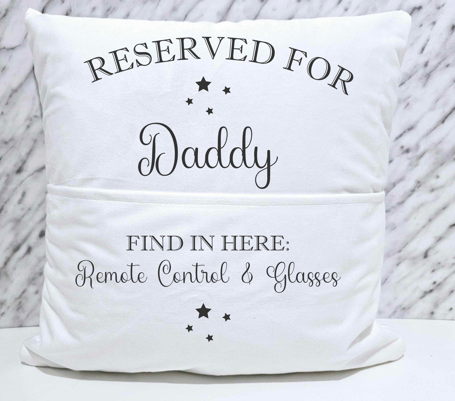 Personalised Father's Day Pocket Cushion