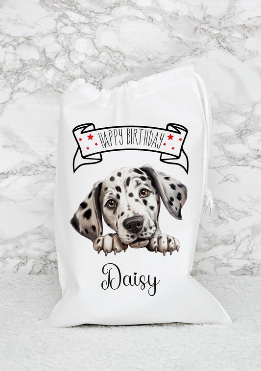 Personalised Dog Birthday Sack