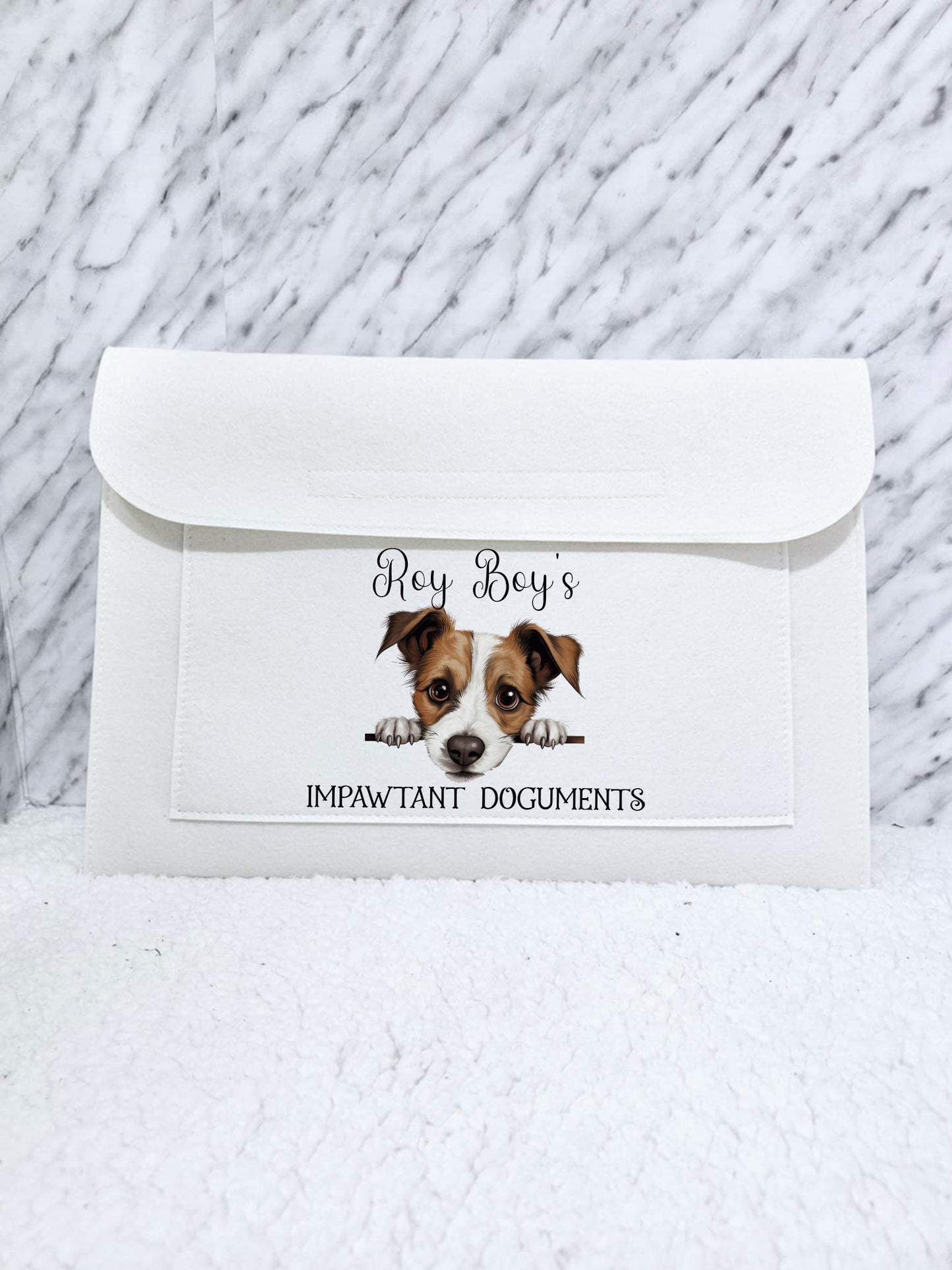 Personalised Dog Pet Document Folder