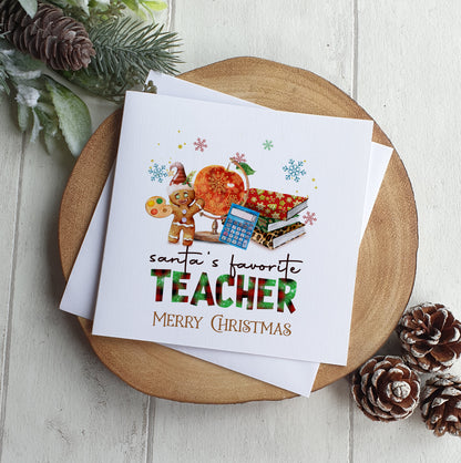 Christmas Teacher Gift Ceramic Bauble And Card