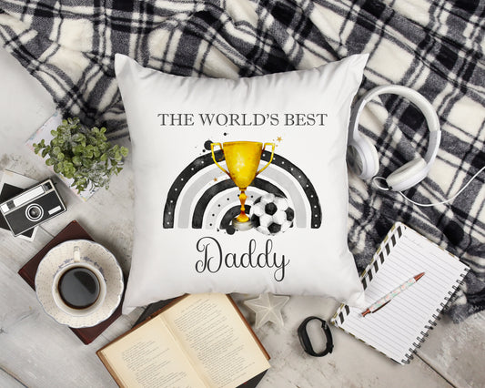 Personalised Father's Day Football Trophy Cushion