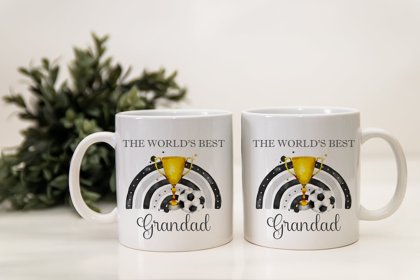 Personalised Father's Day Football Trophy Mug