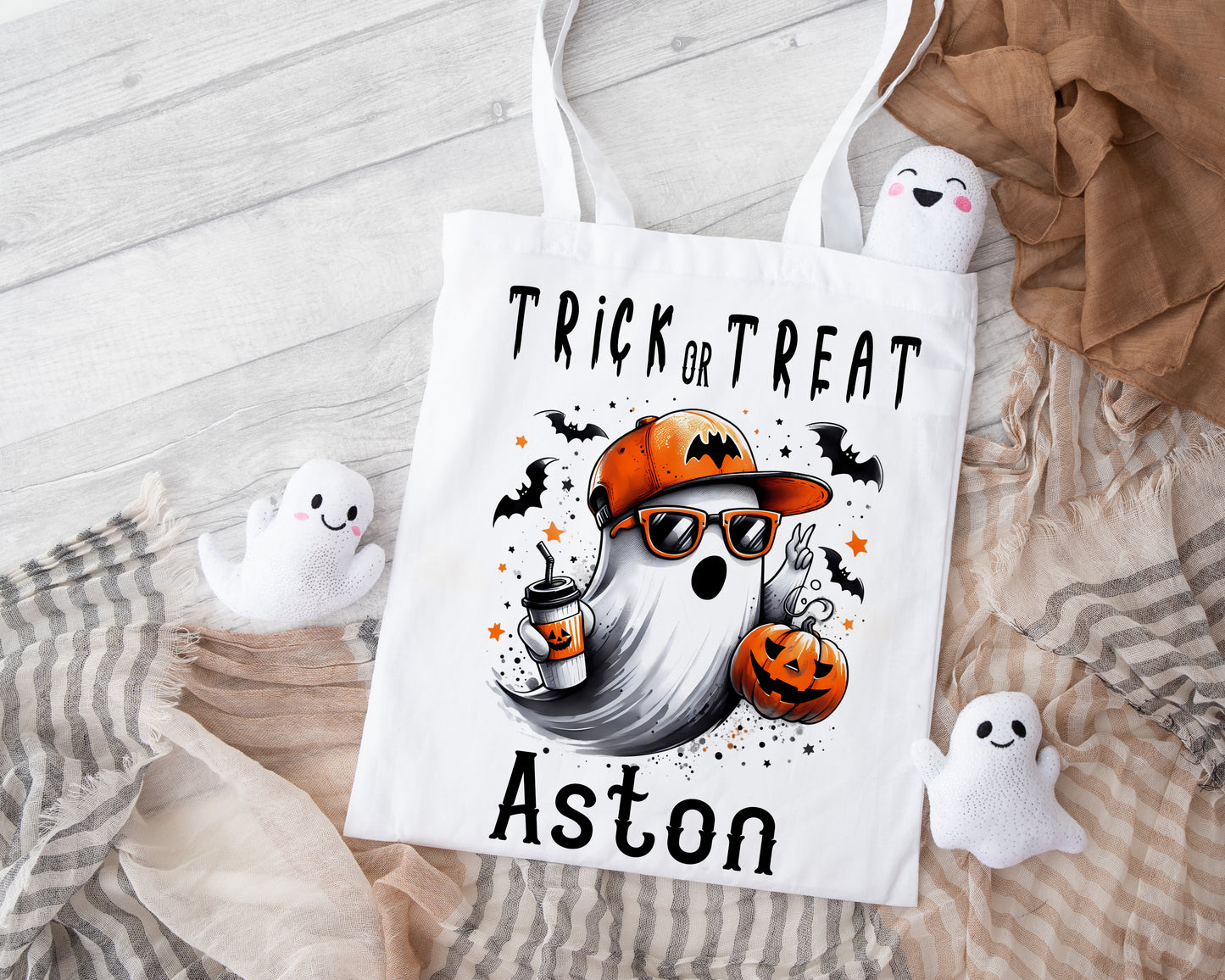 Personalised Halloween Mini Kids Tote Bag