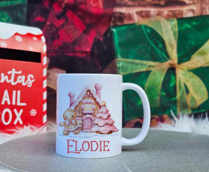 Personalised Christmas Gingerbread Family Mug