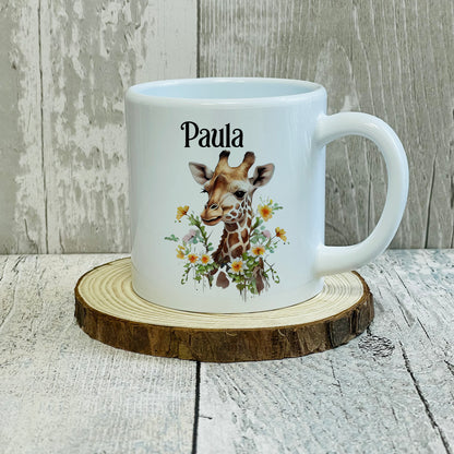 Personalised Animal 6oz Polymer Kids Mug