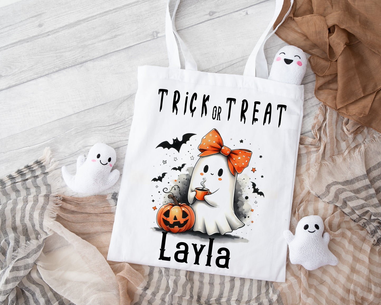 Personalised Halloween Mini Kids Tote Bag