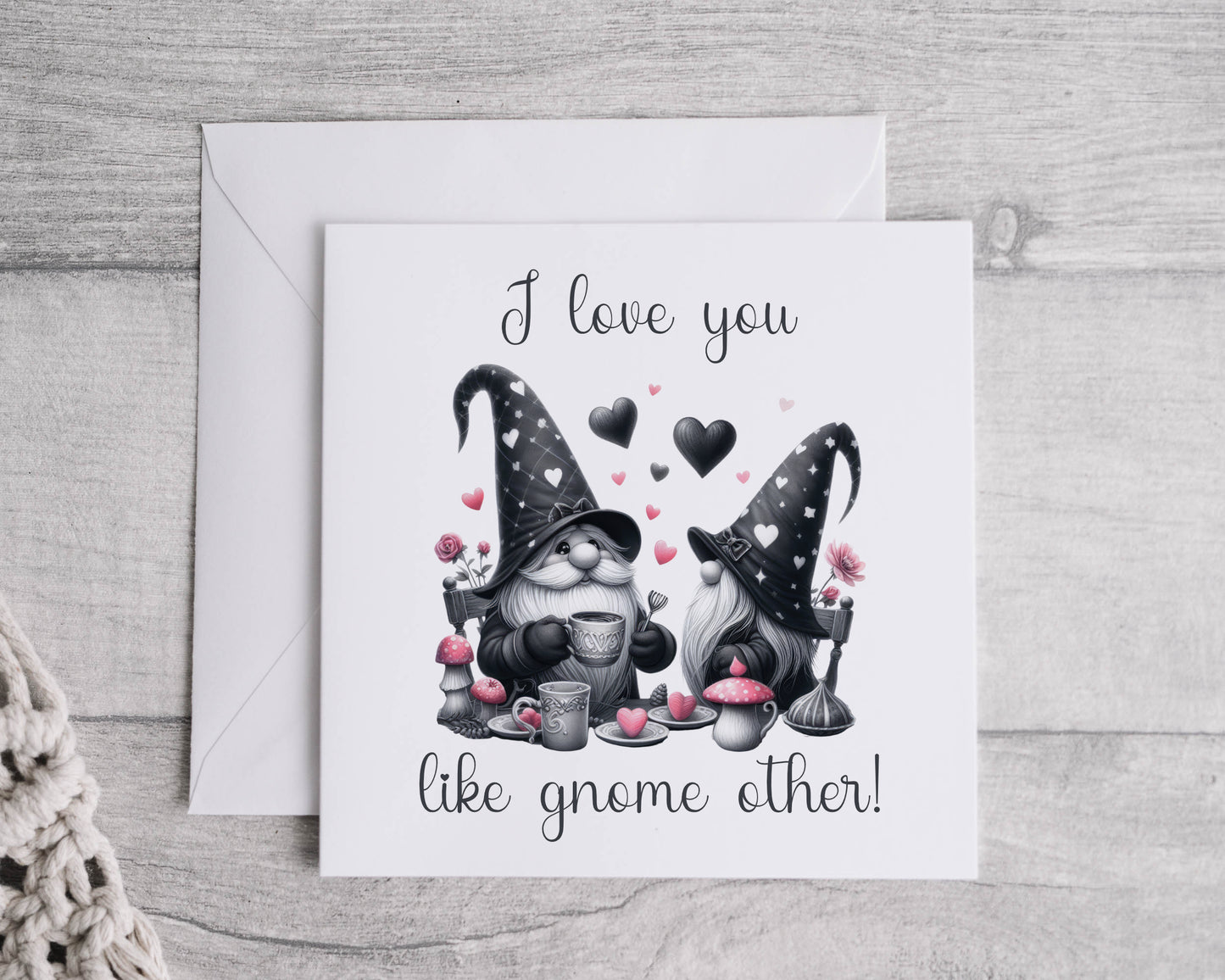 Valentine Gnome Card