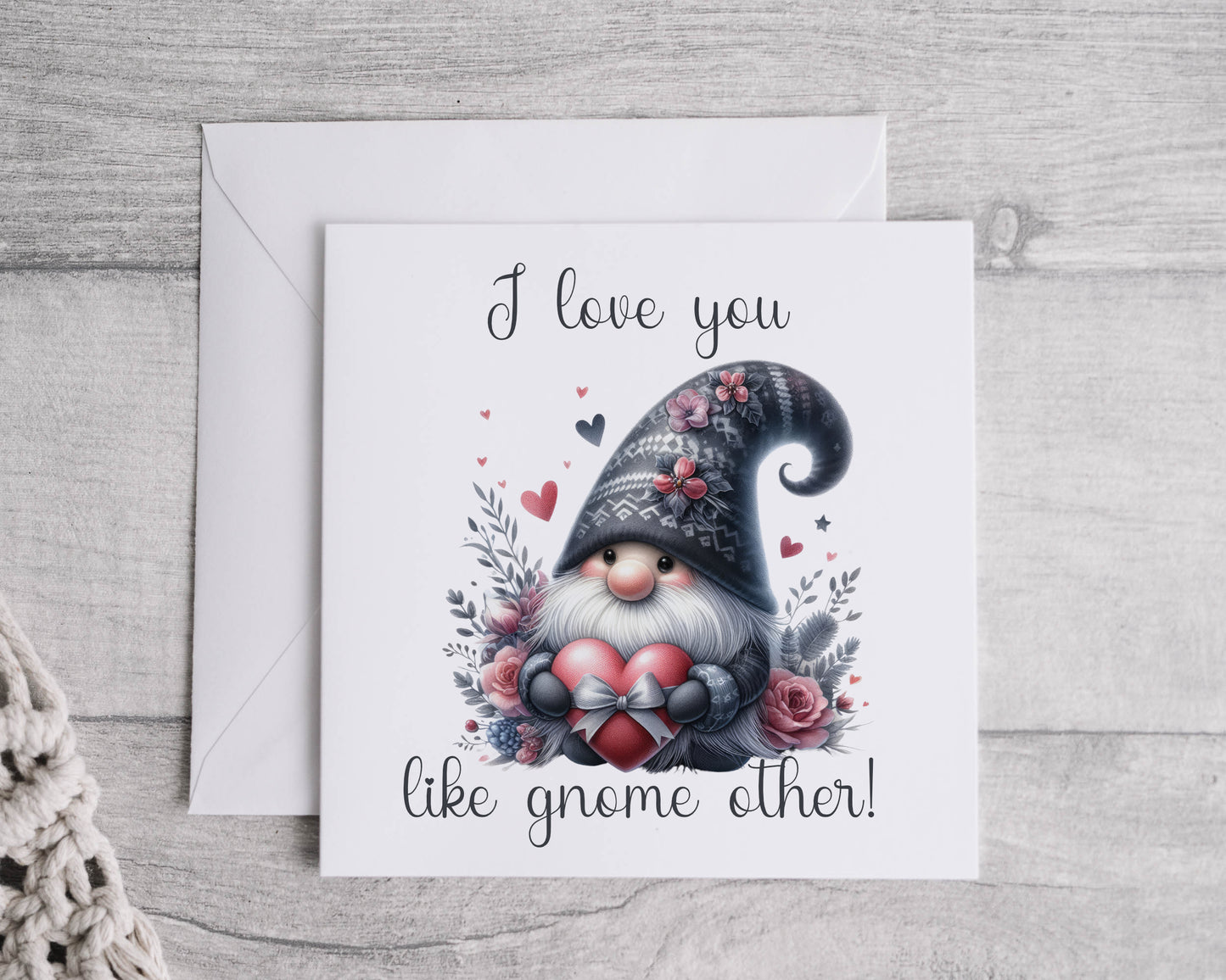 Valentine Gnome Card