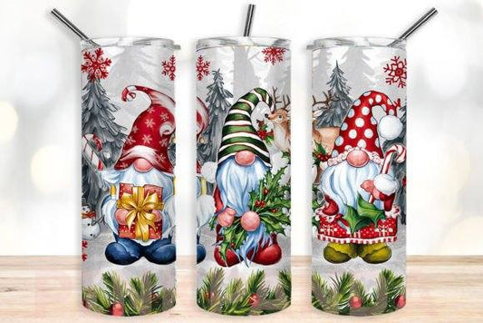 Gnome Trio Christmas Tumbler