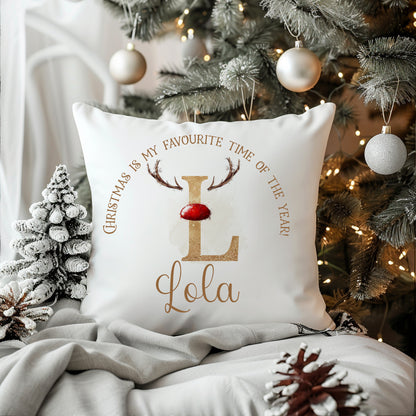 Personalised Initial Christmas Cushion