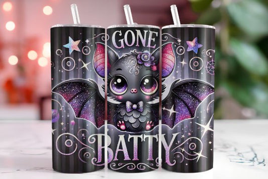 Gone Batty Cute Halloween Tumbler