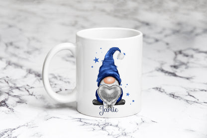 Valentine Blue Gnome Mug