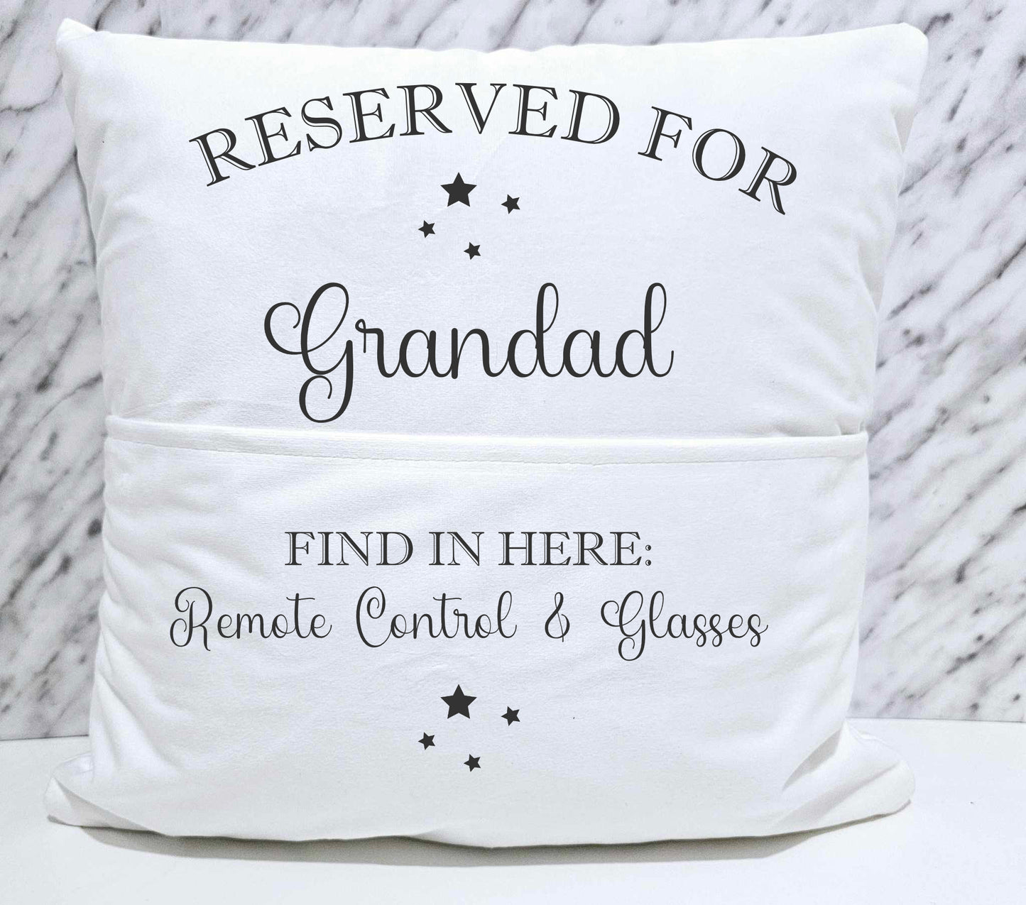 Personalised Father's Day Pocket Cushion