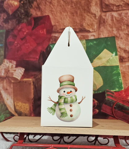 Personalised Green Gingerbread Christmas Treat Box