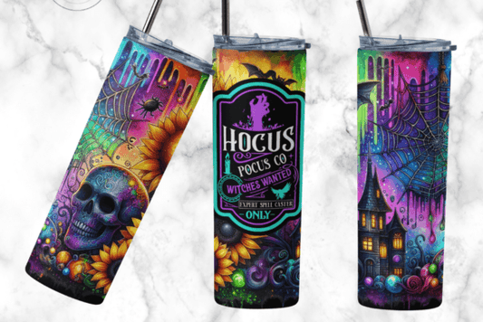 Hocus Pocus Skull Tumbler