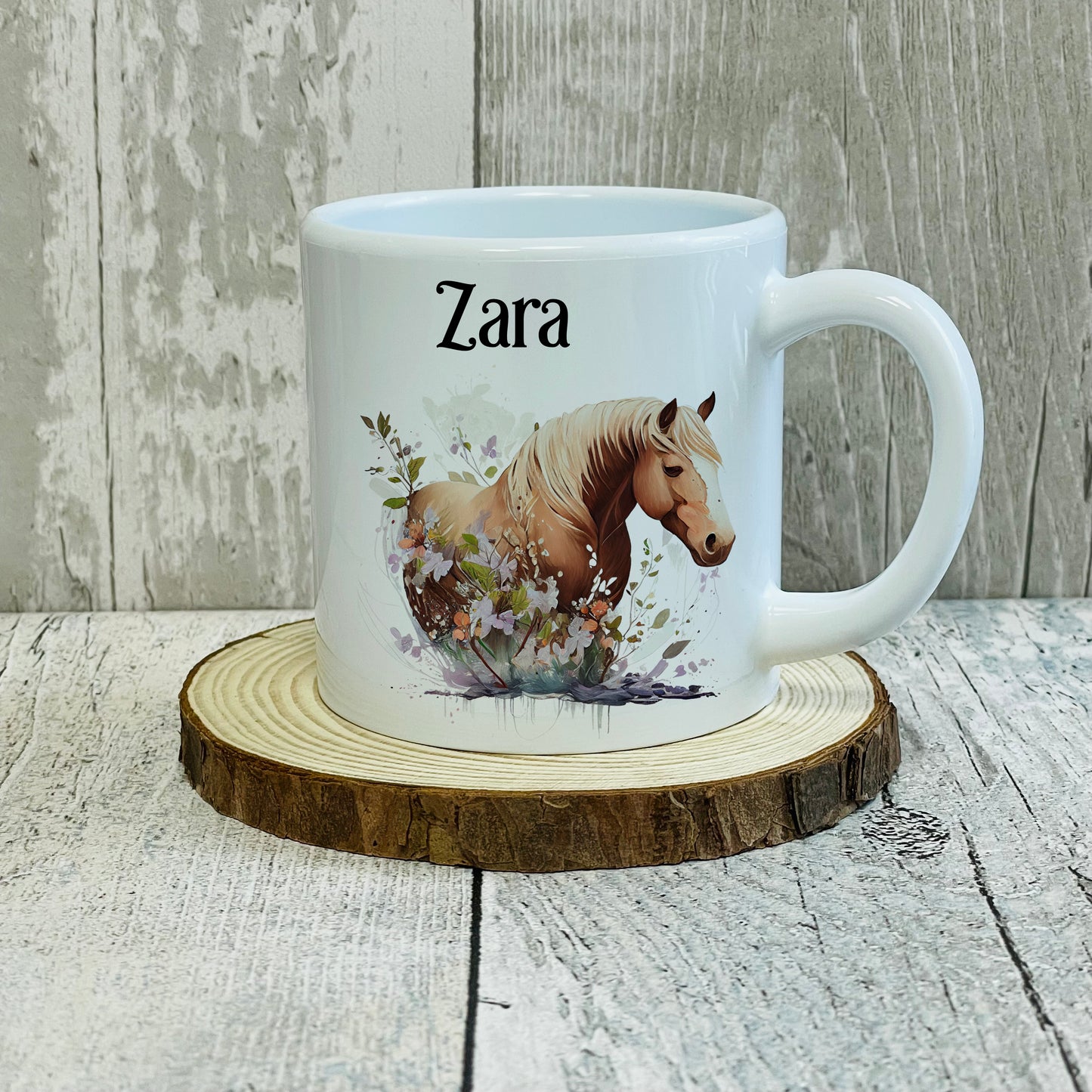 Personalised Animal 6oz Polymer Kids Mug