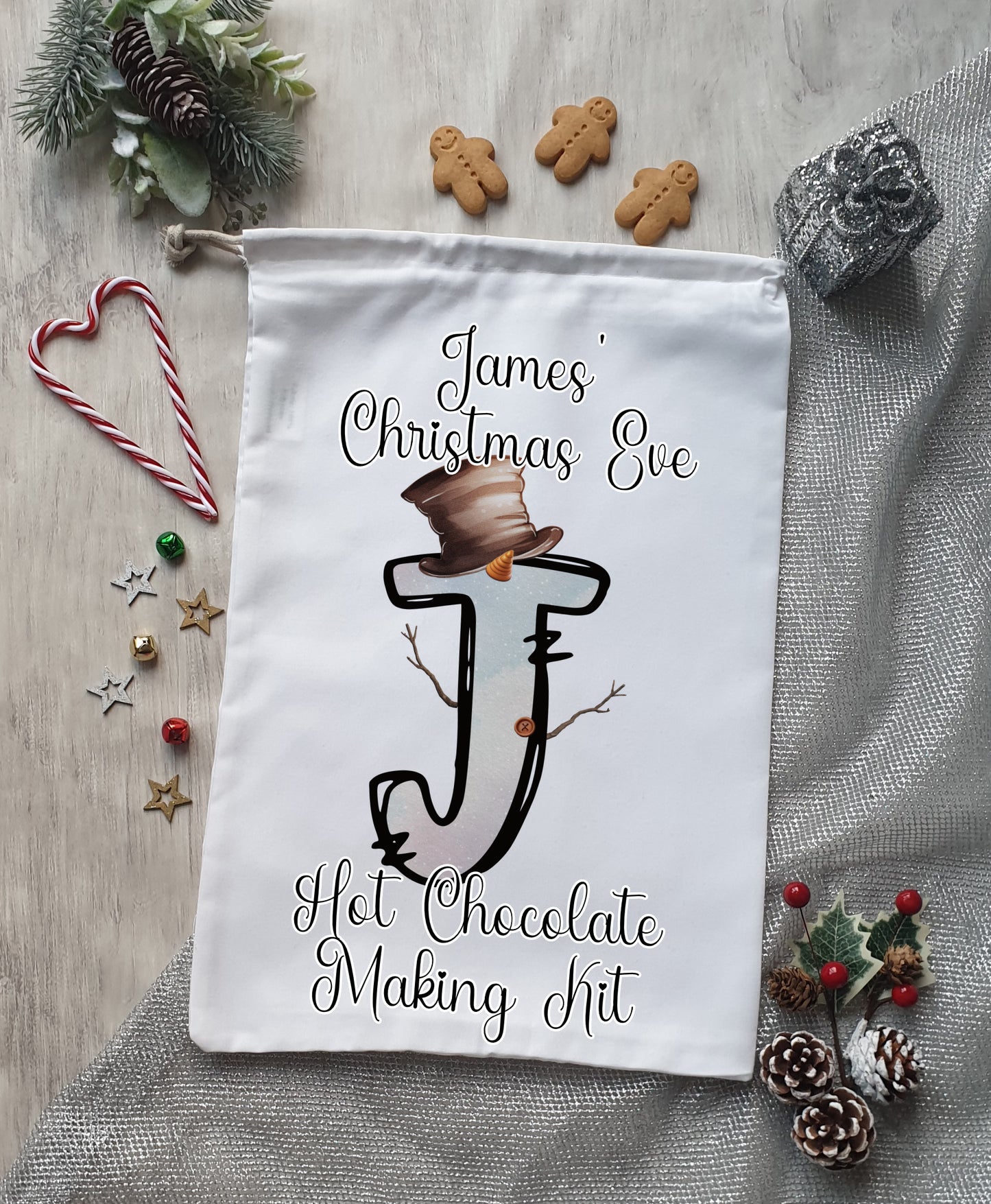 Personalised Hot Chocolate Making Kit Bag