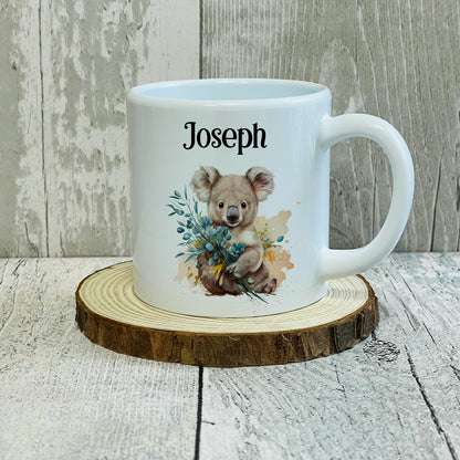 Personalised Animal 6oz Polymer Kids Mug