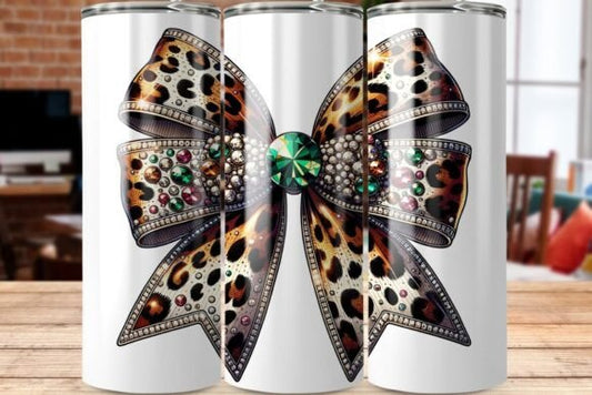 Leopard Print Bow