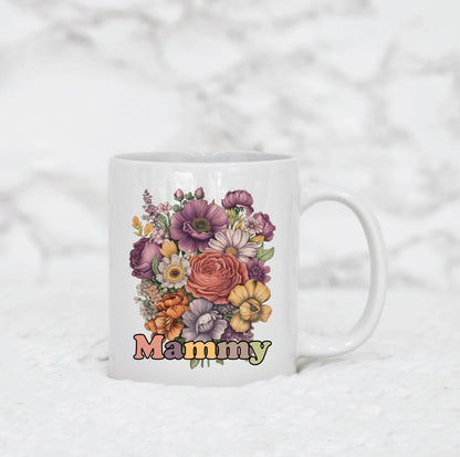 Personalised Floral Name Mug