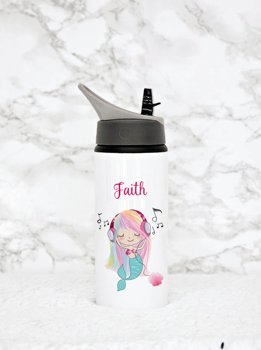 Personalised Mermaid Water Bottle