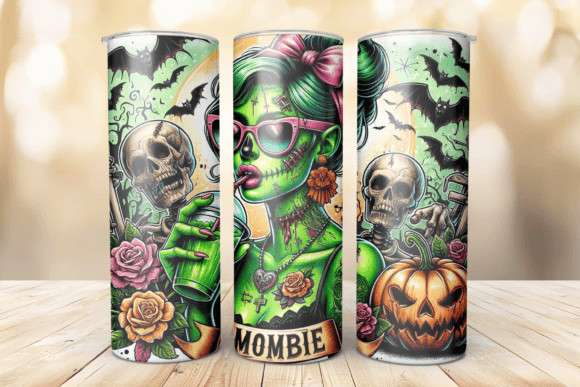 Mombie Zombie Style Tumbler