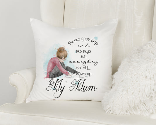 Personalised Motivational Mum Cushion