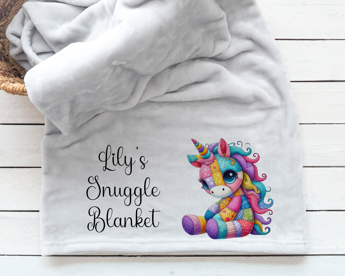 Personalised Baby Patchwork Blanket