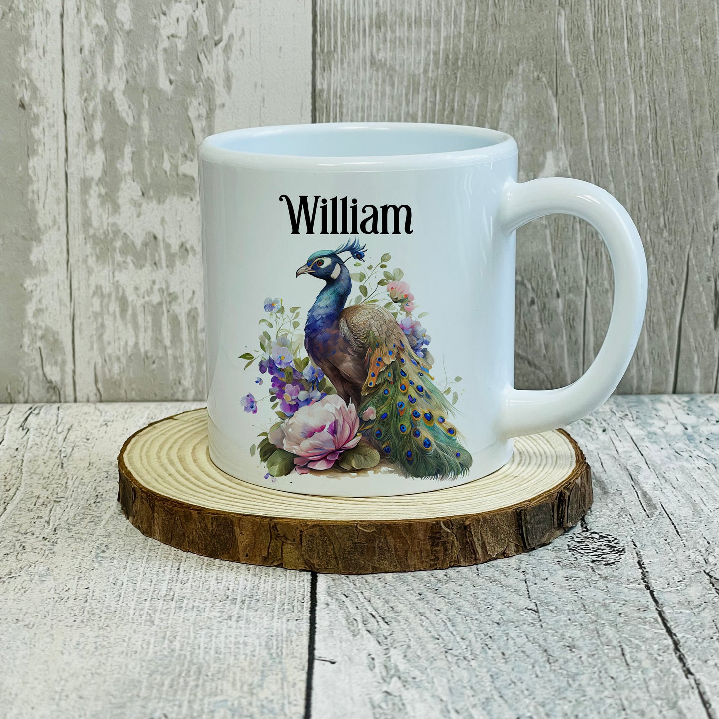 Personalised Animal 6oz Polymer Kids Mug