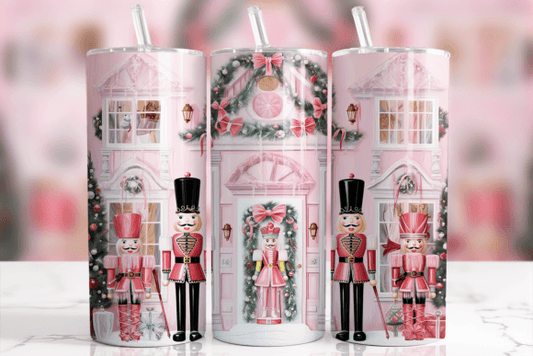 Pink Nutcracker House Tumbler