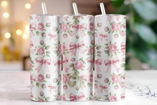 Pink Floral Bows