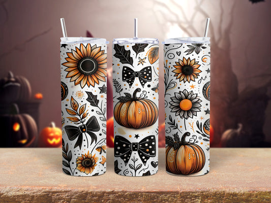 Pumpkin Sunflower Tumbler
