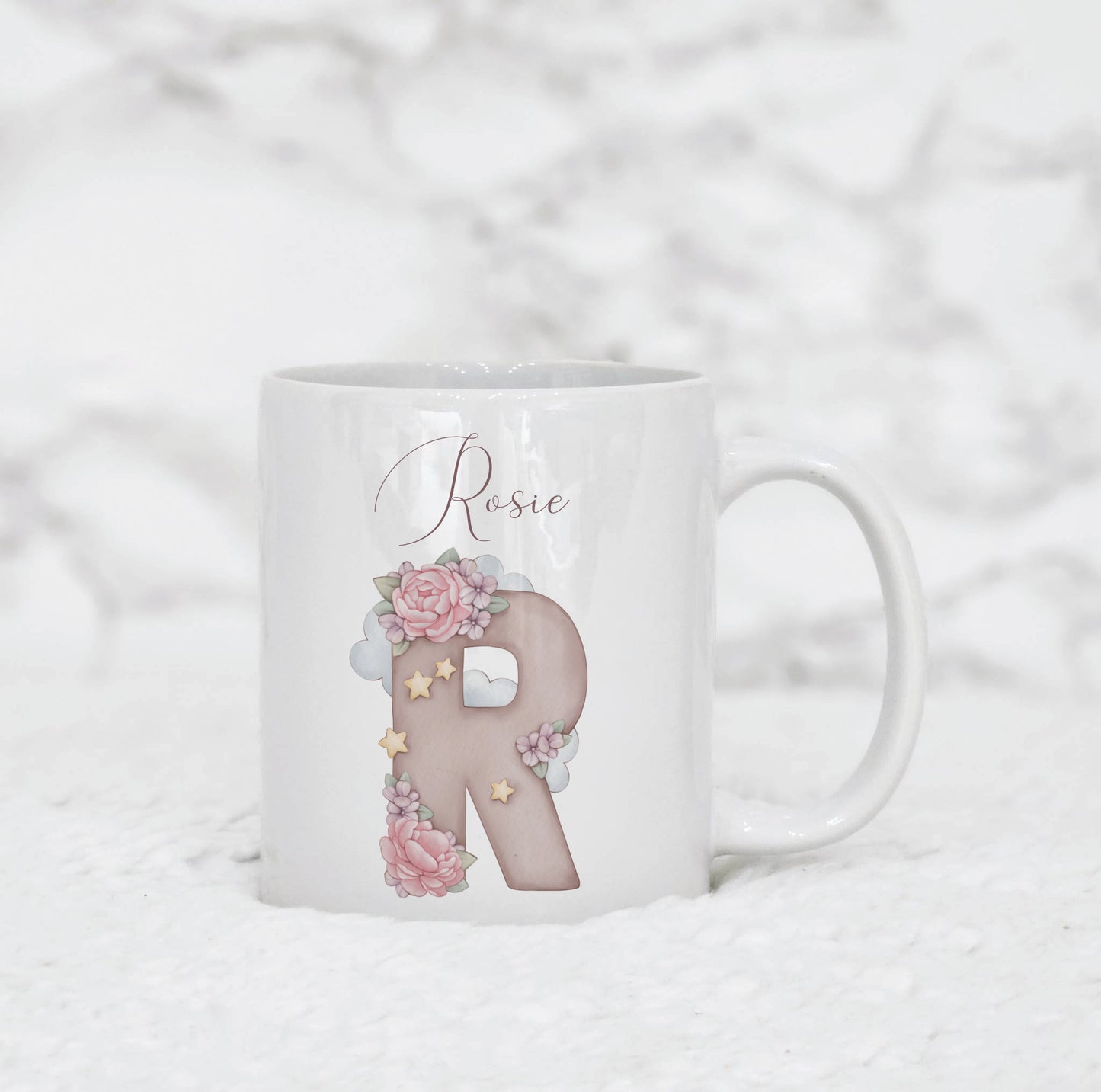 Personalised Unicorn Alphabet Mug