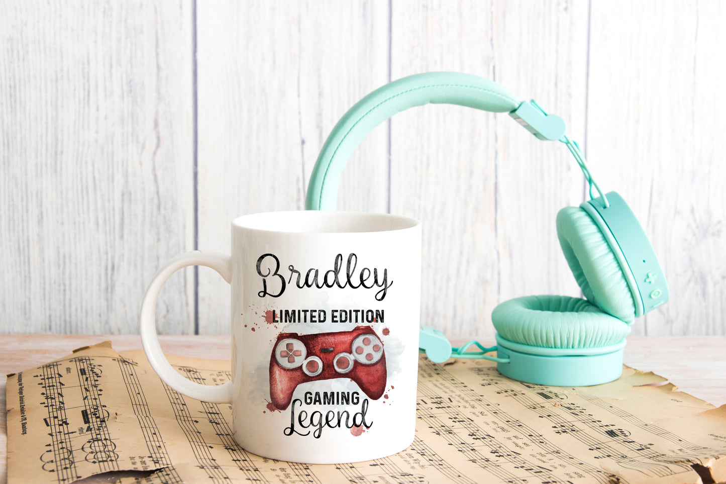 Personalised Red Gamer Controller Mug