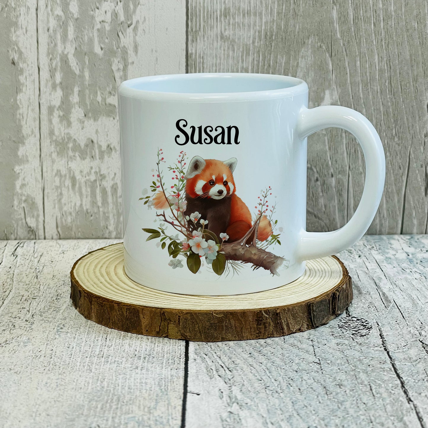 Personalised Animal 6oz Polymer Kids Mug