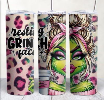 Resting Gr*nch Face Tumbler