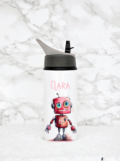 Personalised Robot Water Bottle