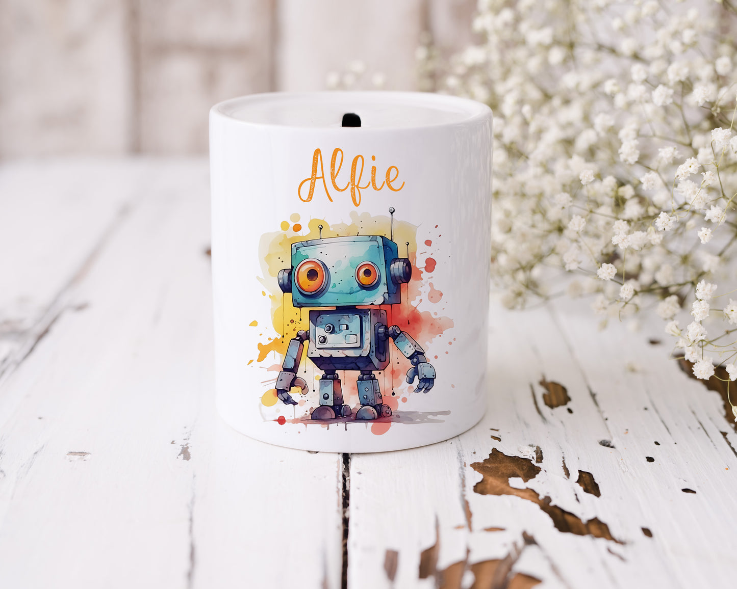 Robot Ceramic Money Box