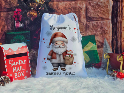 Personalised Santa Christmas Eve Sack