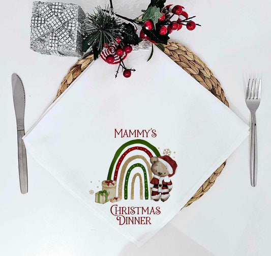 Personalised Christmas Dinner Napkin